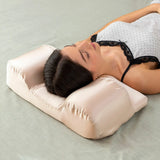 Oreiller complet en satin cheveux brillant avec Housse en Satin vue principale