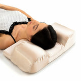 Oreiller complet en satin cheveux brillant avec Housse en Satin texture tissu